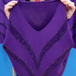 Hot Sale  Kvinnor's V-Neckline Casual Clothing med långa ärmar (49%rabatt)