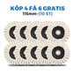 🔥Köp 1 få 1 gratis🔥Polerskiva med flik av ullfilt