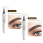 🔥KÖP 1, FÅ 1 GRATIS! ✨3D Vattentät Microblading Ögonbrynspenna - 4-Spets Design - Långvarig 36 Timmar