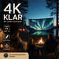 Vikbar anti-veck bärbar projektor filmskärm för hemmabio med antibländning