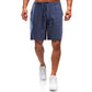 Erbjudande under begränsad tid -Lösa casual shorts i linne för män