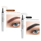 🔥KÖP 1, FÅ 1 GRATIS! ✨3D Vattentät Microblading Ögonbrynspenna - 4-Spets Design - Långvarig 36 Timmar