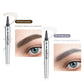🔥KÖP 1, FÅ 1 GRATIS! ✨3D Vattentät Microblading Ögonbrynspenna - 4-Spets Design - Långvarig 36 Timmar
