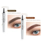 🔥KÖP 1, FÅ 1 GRATIS! ✨3D Vattentät Microblading Ögonbrynspenna - 4-Spets Design - Långvarig 36 Timmar