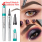 🔥KÖP 1, FÅ 1 GRATIS! ✨3D Vattentät Microblading Ögonbrynspenna - 4-Spets Design - Långvarig 36 Timmar
