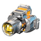 Huvudmonterad induktionszoombar superstark ficklampa