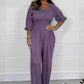 Jumpsuit med elastisk midja sommar för kvinnor