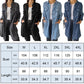 Kampanj - 49% rabatt - Faux Denim Bekväm lång kappa Skjorta
