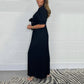 Enfärgad plisserad jumpsuit för damer
