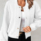 Ensfarget cardigan med knapper