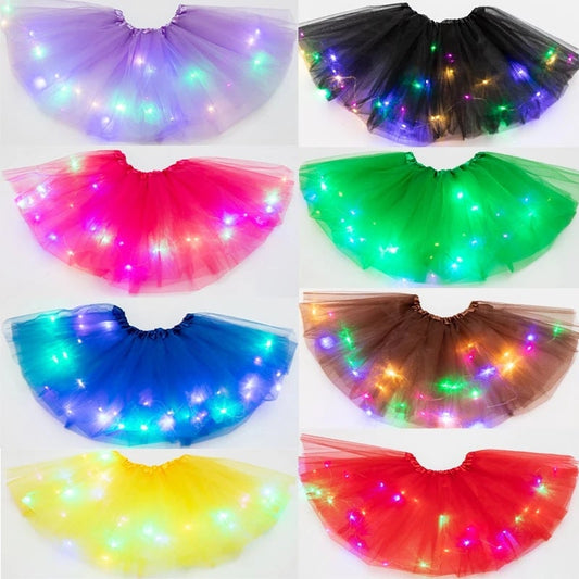 💕Rea HÅL 49% 🌸✨Magisk & Ljusgivande LED-Tutu-Kjol👸