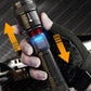 🔦☀️Zoombara ficklampa med 7500 lumen 🔦🏔️ Vattentät IPX7, laddningsbar via USB-C och med powerbank-funktion☀️