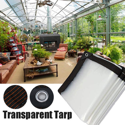 🛡️ 50 % RABATT NU! 🌿 Kraftig transparent vattentät isolerad presenning – 90% ljusgenomsläpp, UV-skydd & rivbeständig – perfekt för växthus och bilöverdrag 🚗