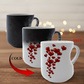 Färgväxande mugg med hjärtformat handtag – det perfekta presentvalet!
