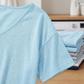 Avslappnad Kortärmad V-ringad T-shirt för Dam