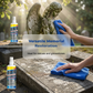 Rengörings- och restaureringsspray för gravstenar