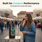 🎤 50% RABATT! 🔥 Bärbar Bluetooth-högtalare med trådbunden mikrofon – Kraftfullt ljud & bärhandtag – Perfekt för karaoke, fester eller utomhusbruk – inkluderar 6,35mm mikrofoningång 🎶✨