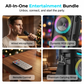 🎤 50% RABATT! 🔥 Bärbar Bluetooth-högtalare med trådbunden mikrofon – Kraftfullt ljud & bärhandtag – Perfekt för karaoke, fester eller utomhusbruk – inkluderar 6,35mm mikrofoningång 🎶✨