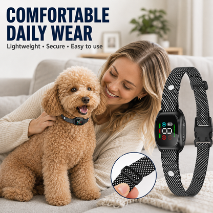 🐶 50% RABATT NU! 🐶 Smart anti-skallhalsband för hundar – stötfri träning, vibration & pip, smart filter & vattentät – perfekt för skonsam och effektiv hundträning 🐾✨